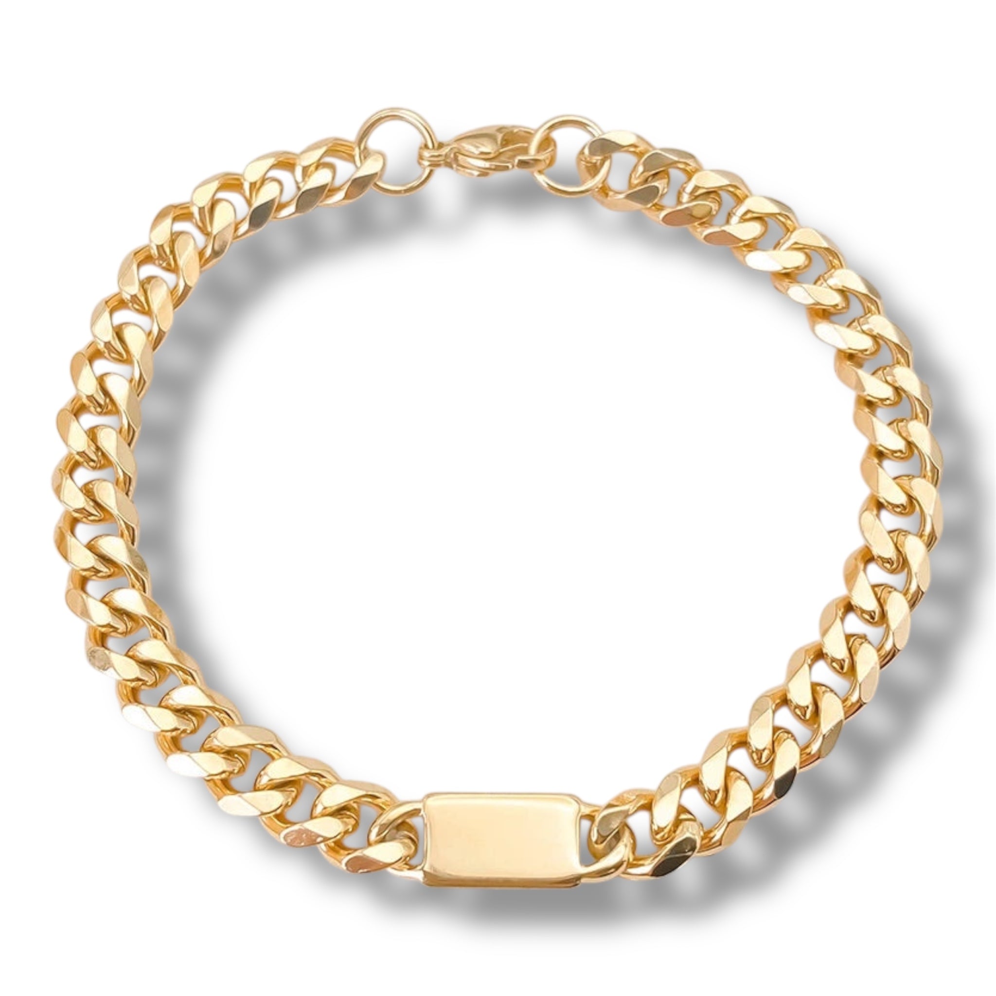 Cuban Bracelet 7MM - Gold