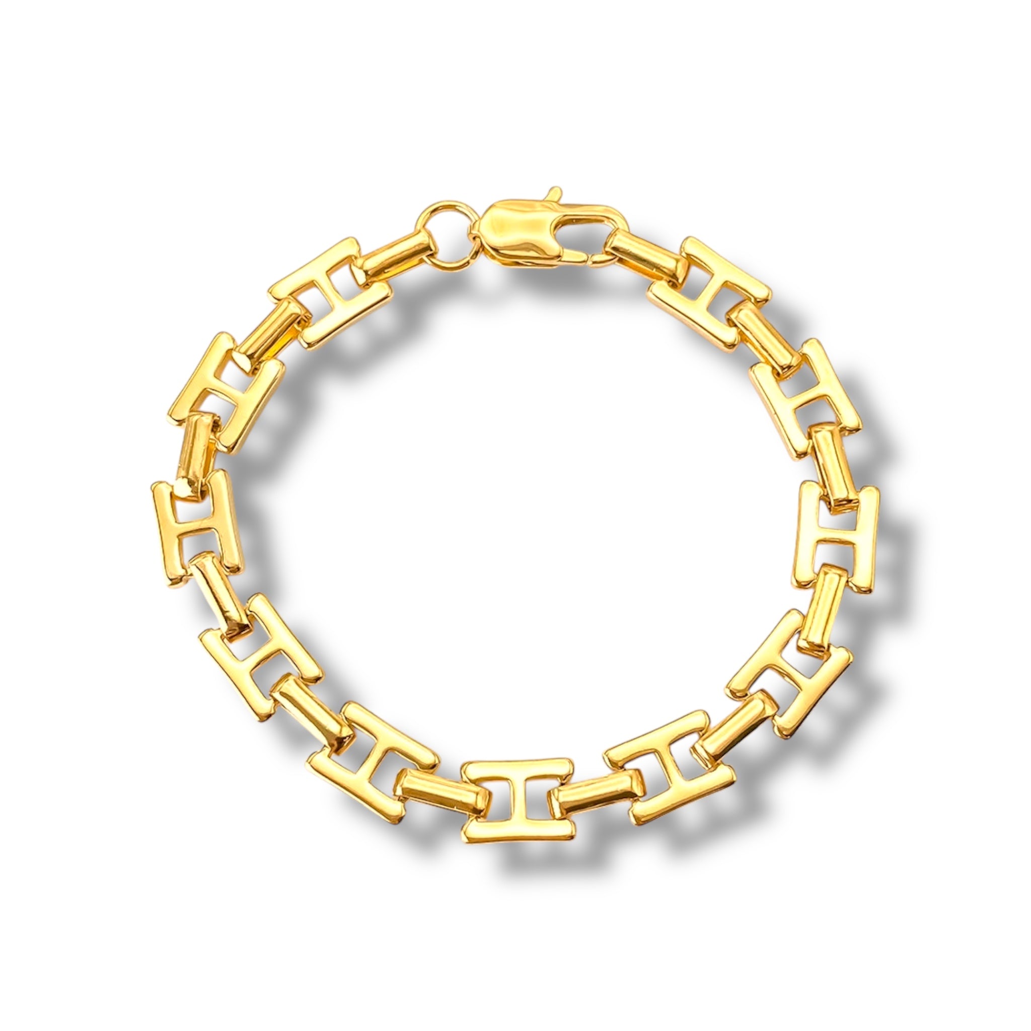 H Link Bracelet - Gold