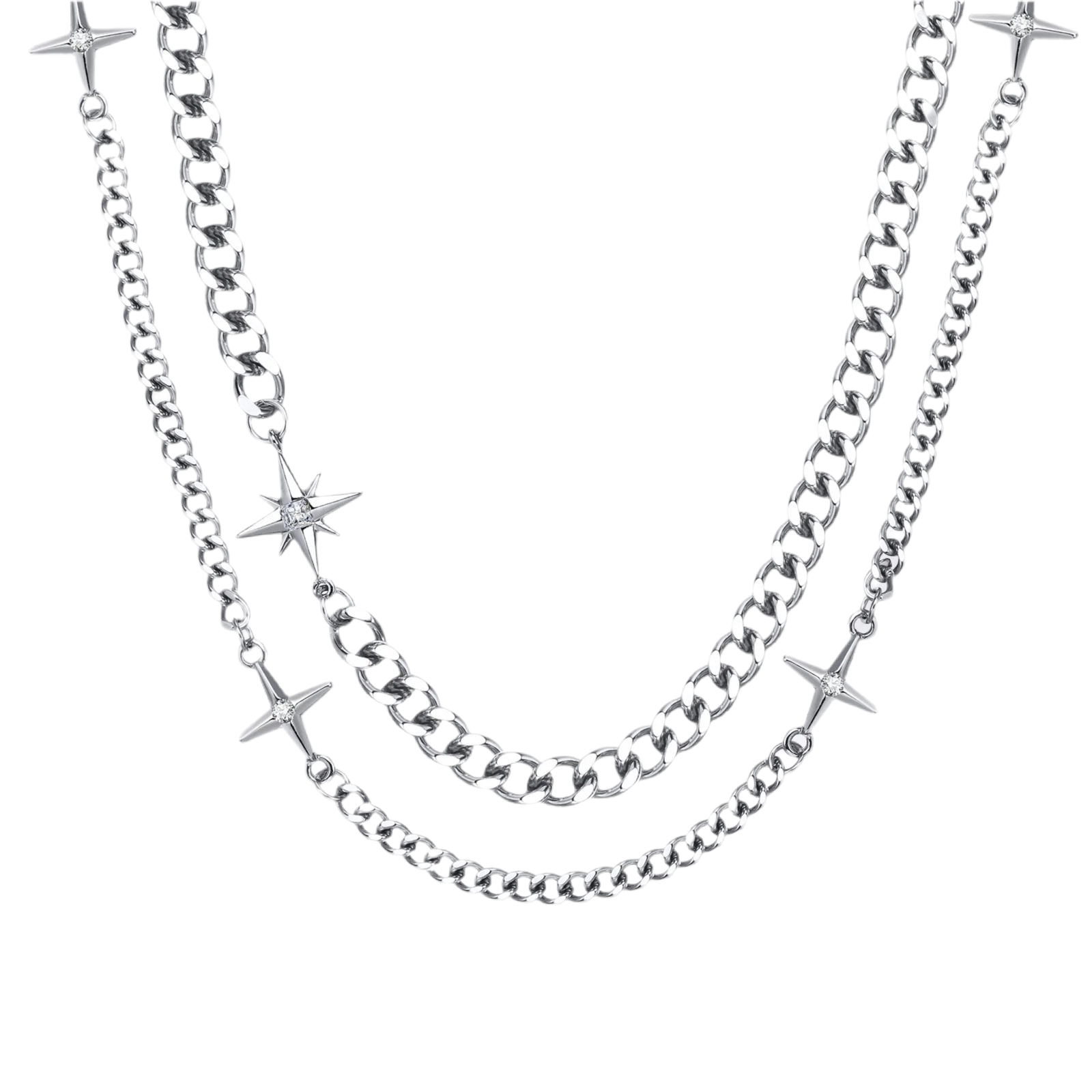 Star Necklace - Silver - BRAVAN Star Necklace - Silver  (Store description)