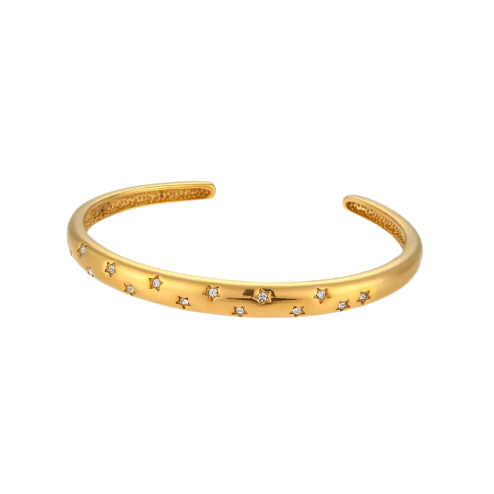 Titanium Cuff Bracelet - Gold