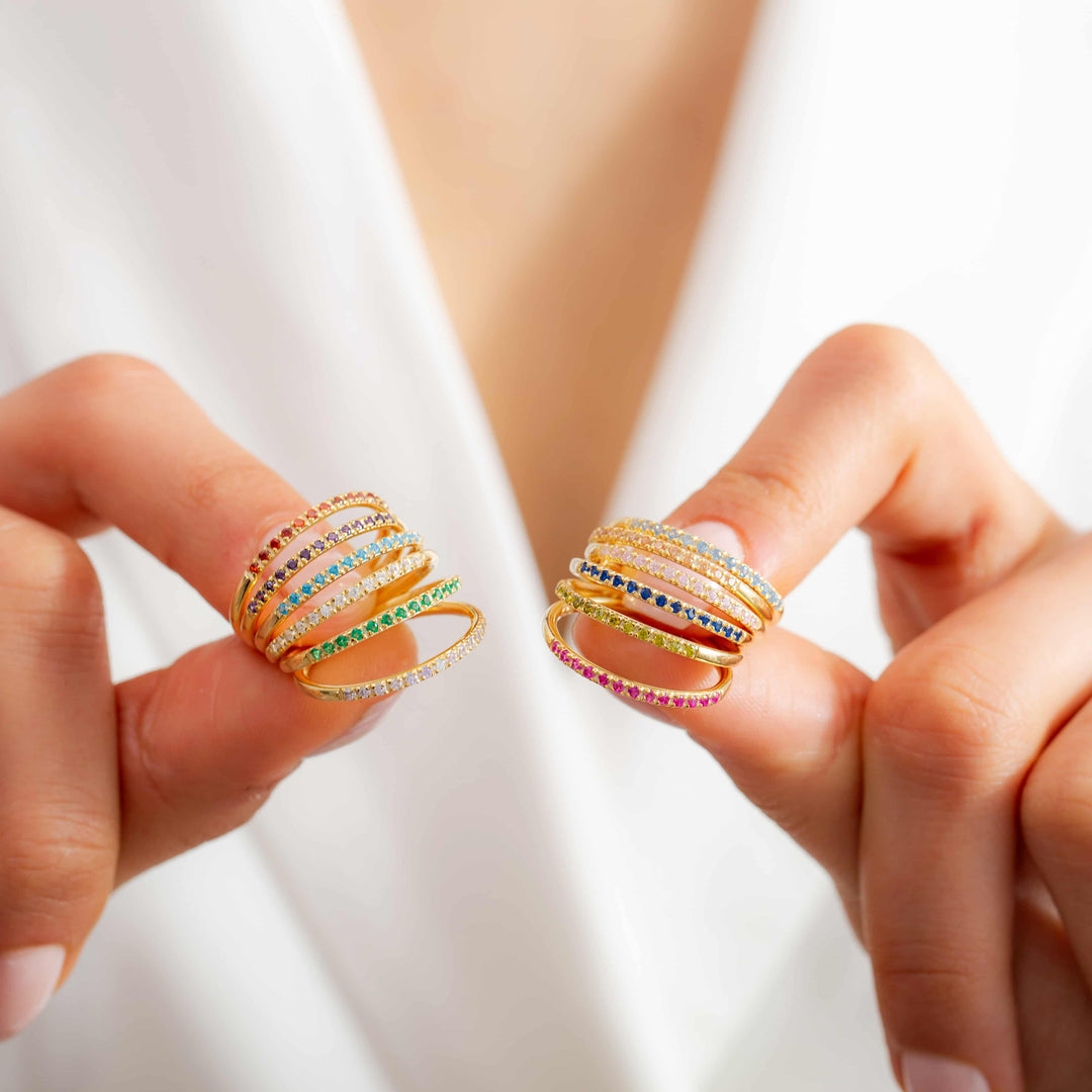 Idiétero Birthstone Ring - Gold