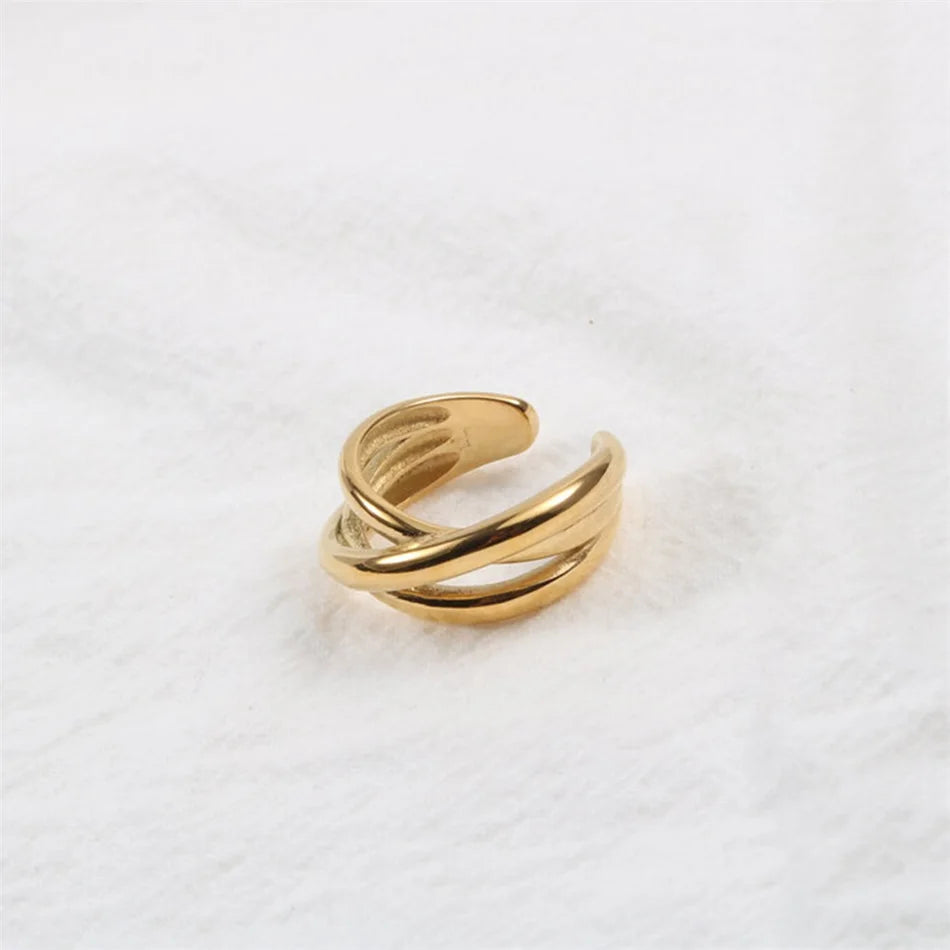 Wide Band Ring - Gold