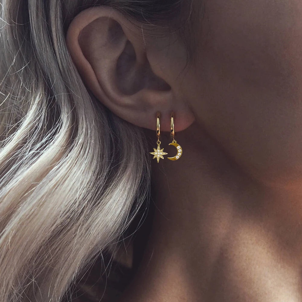 Celestial Earrings - Gold