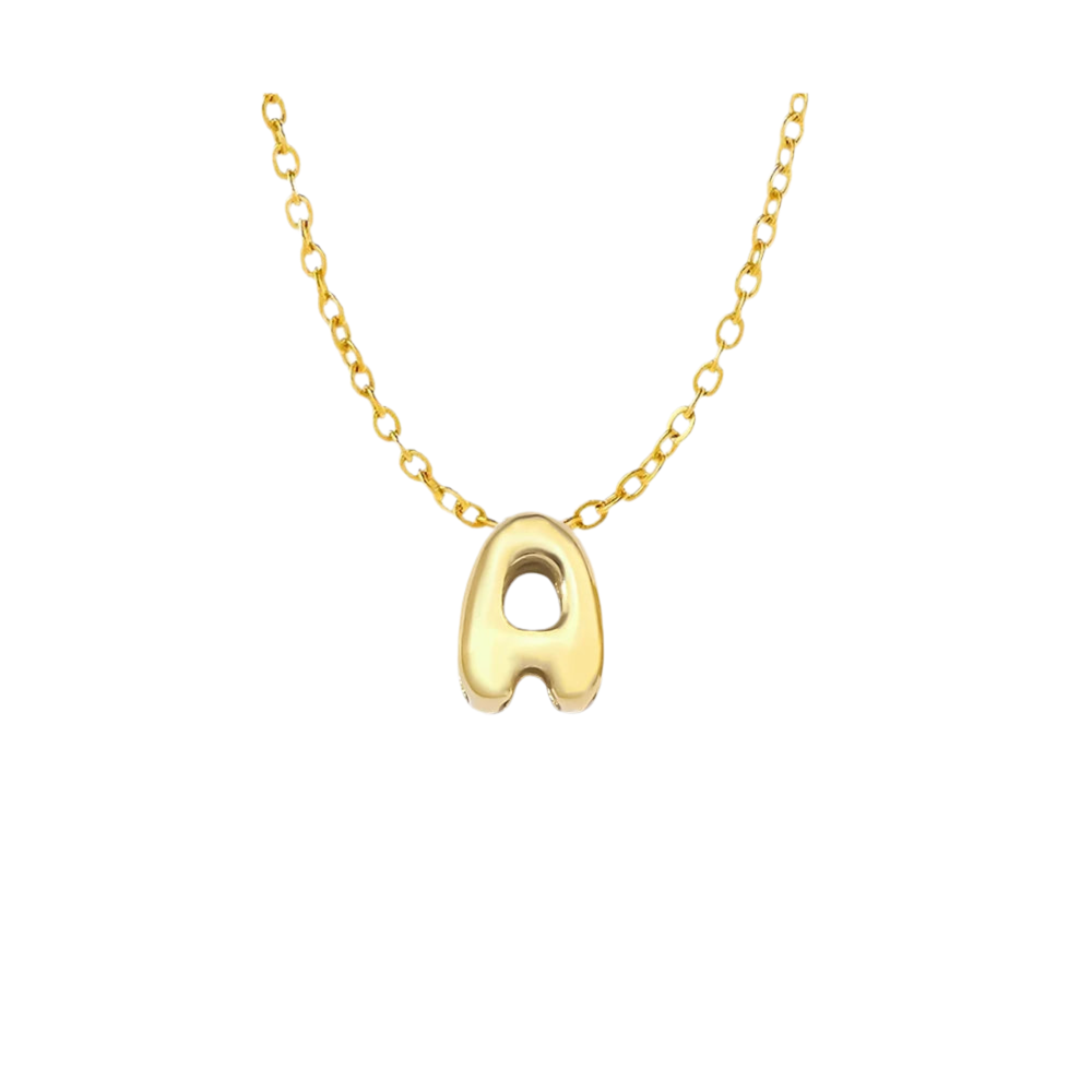 Bubble Name Necklace - Gold