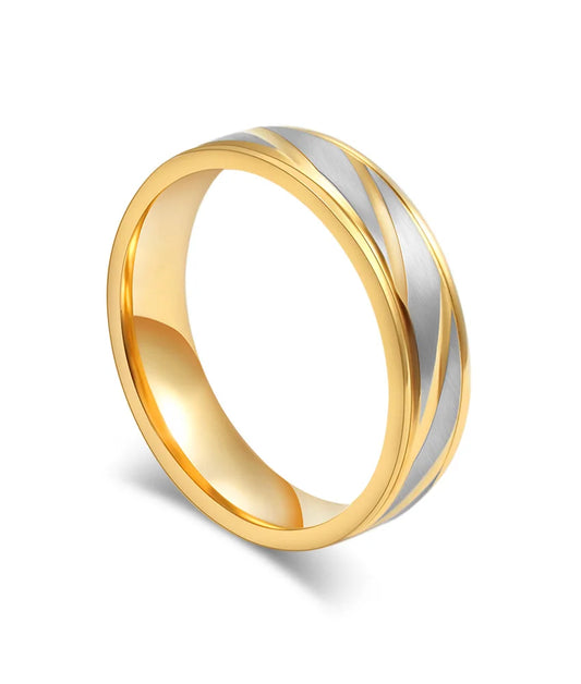 Wedding Ring 6MM - Gold Tungsten - BRAVAN Wedding Ring 6MM - Gold Tungsten  (Store description)