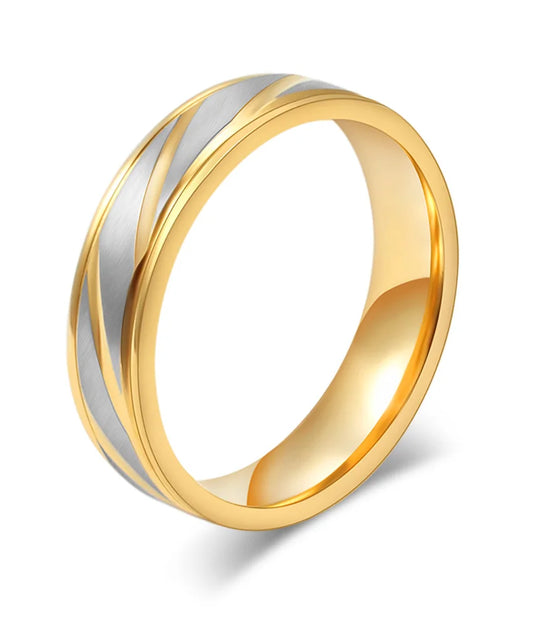 Wedding Ring 6MM - Gold Tungsten - BRAVAN Wedding Ring 6MM - Gold Tungsten  (Store description)