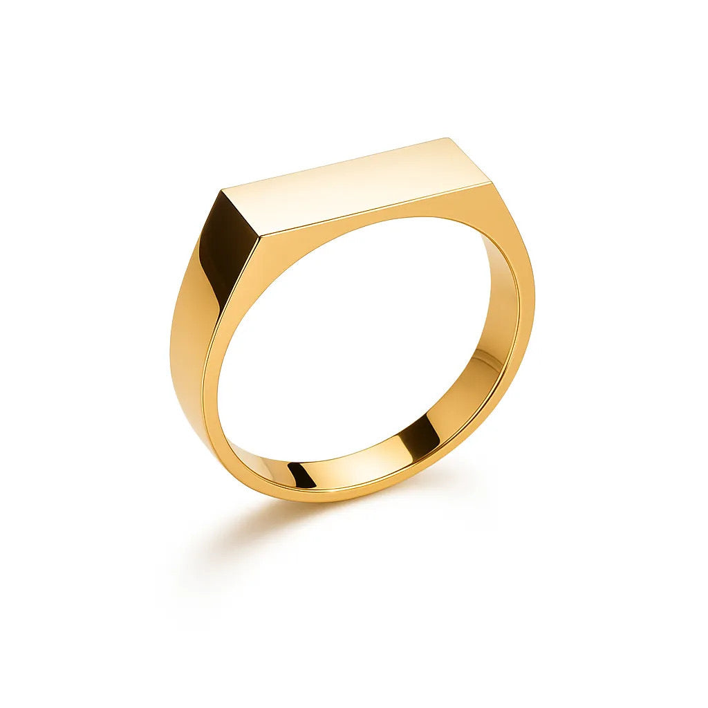 Signet Ring 5MM - Gold