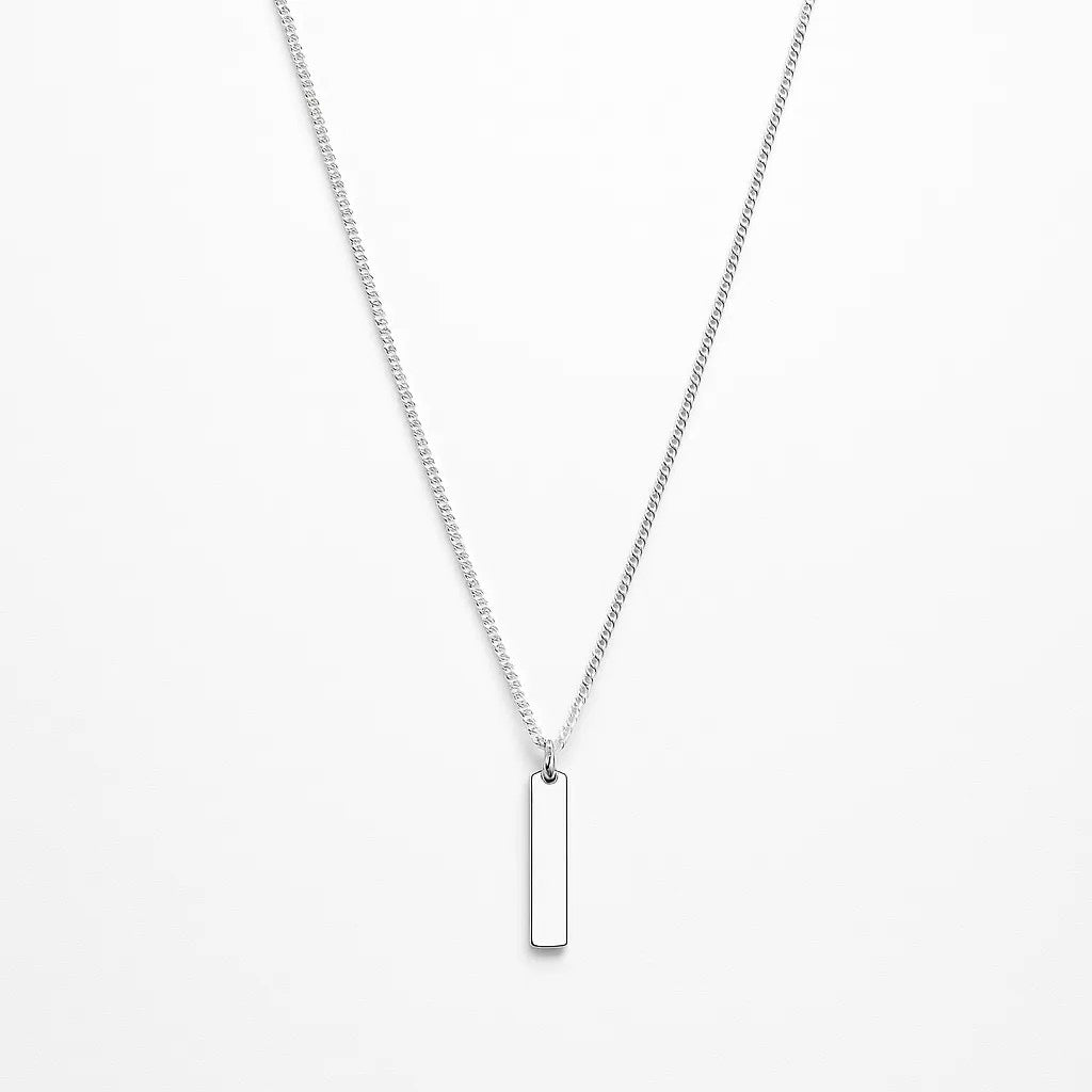 Box Pendant Necklace - Gold