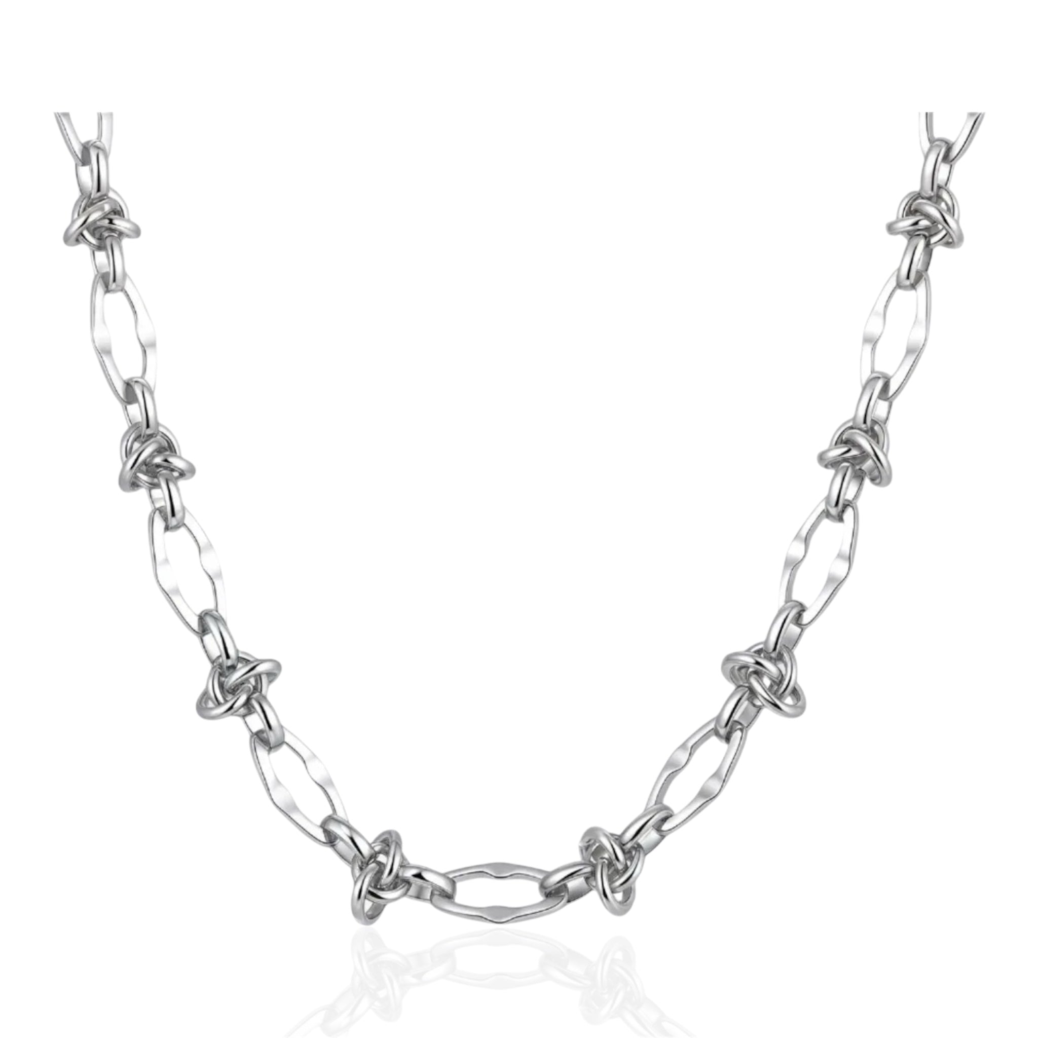 Thorn Knot Necklace - Silver
