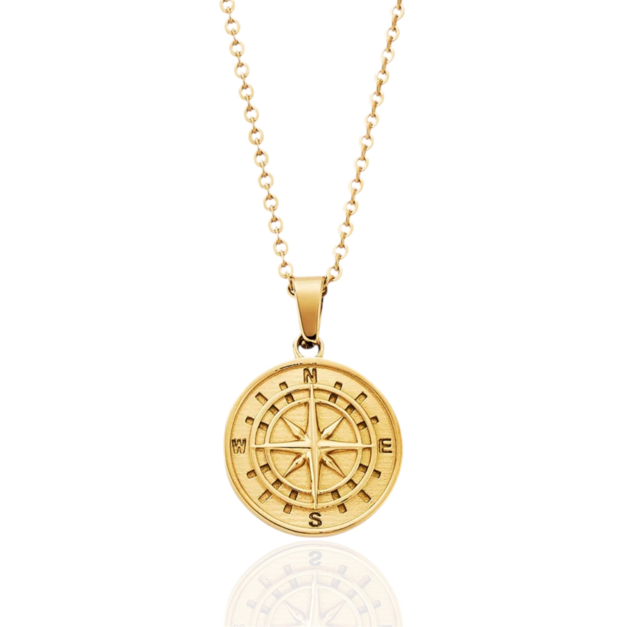 Compass Necklace - Gold