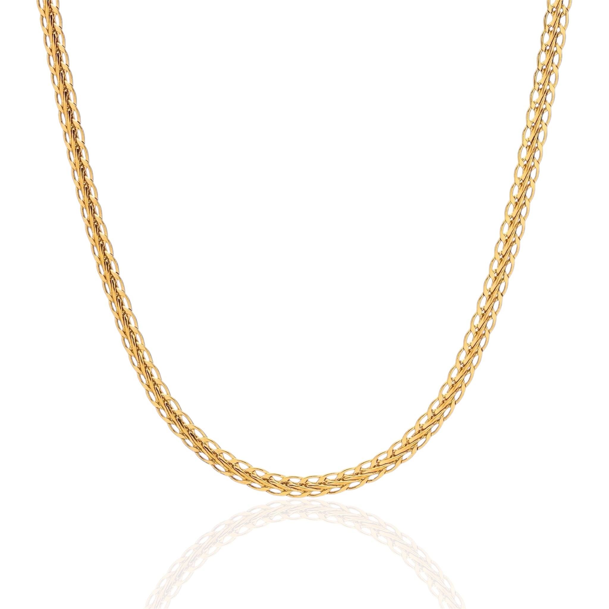 Woven Necklace 2MM - Gold
