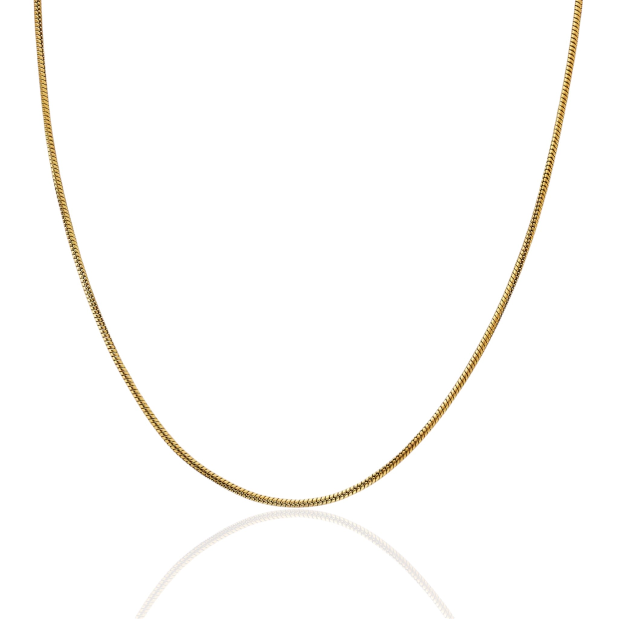 Snake Bone Necklace - Gold