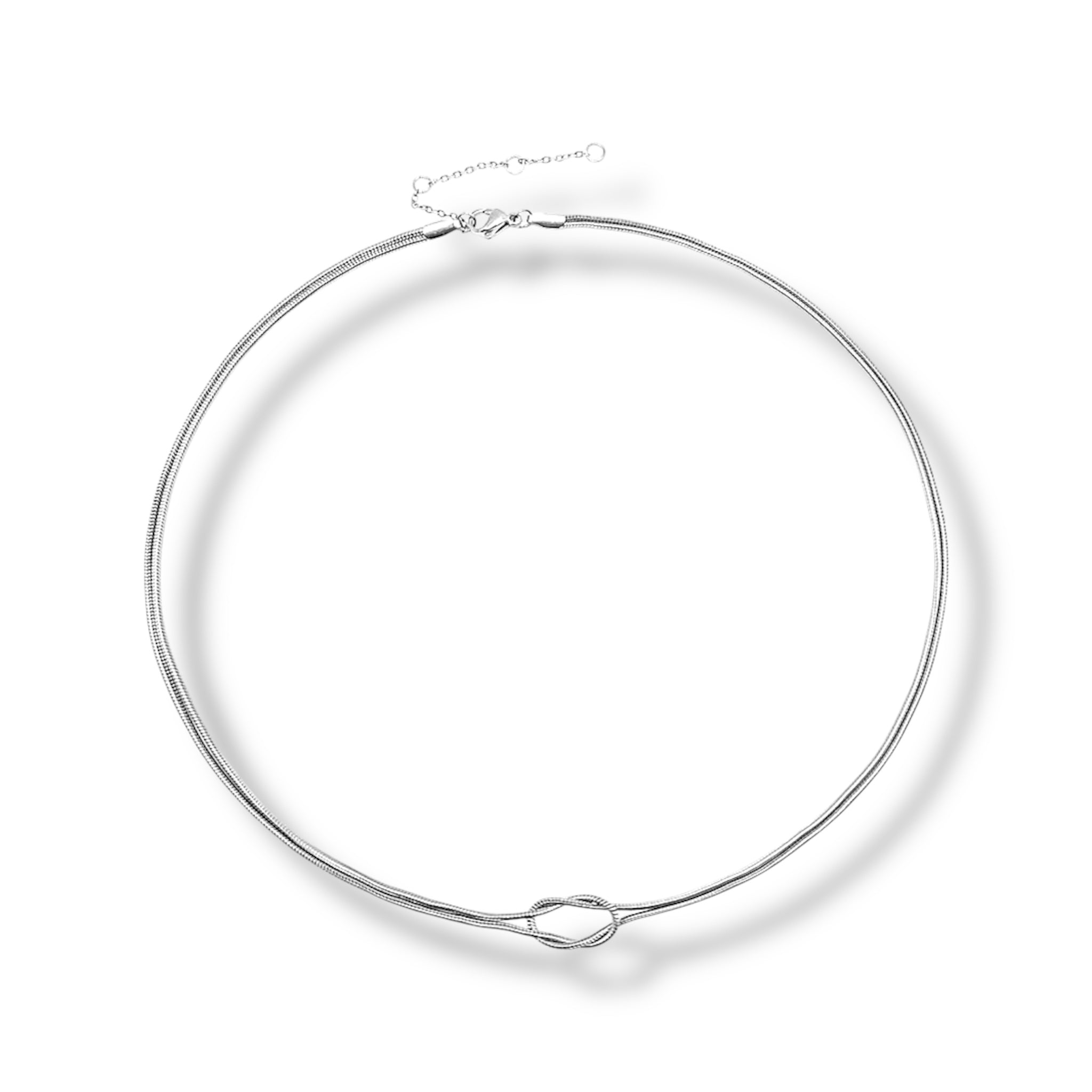 Minimalist Knotted Necklace - 14k Gold