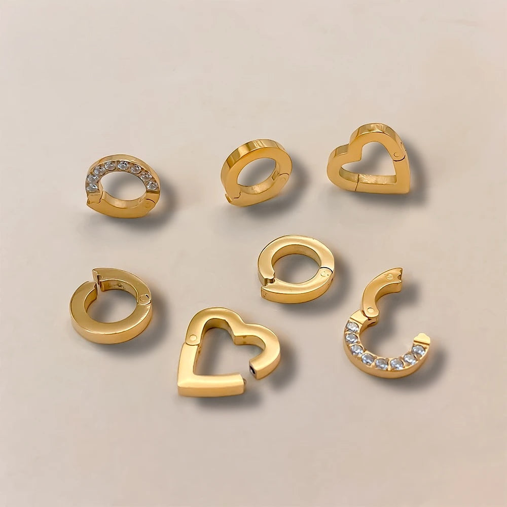Polished Clasp Pendants - Gold
