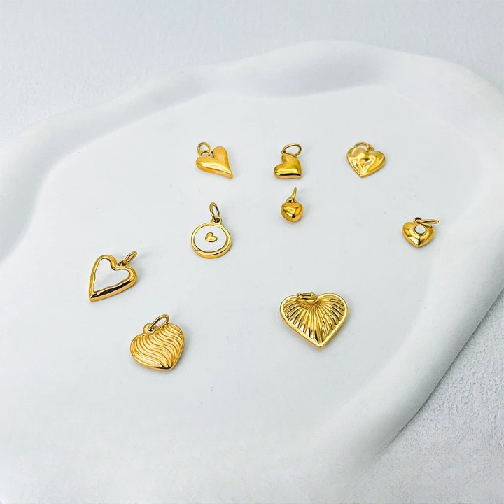 Heart Pendants -Gold