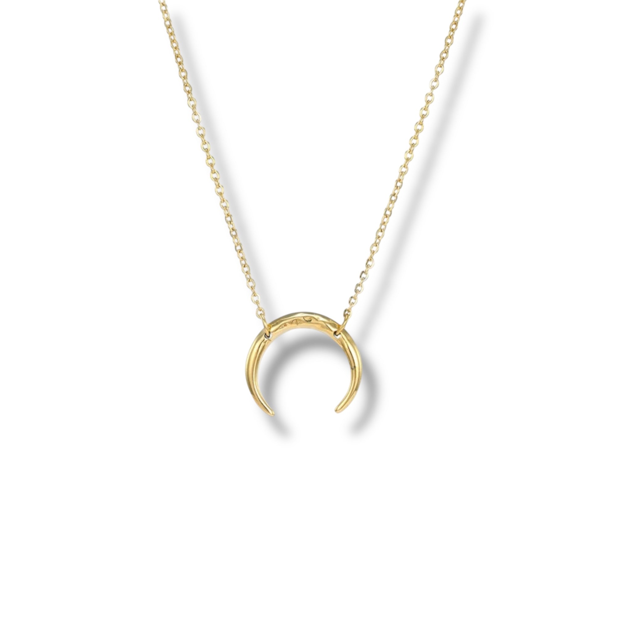 Horn Pendant Choker - Gold