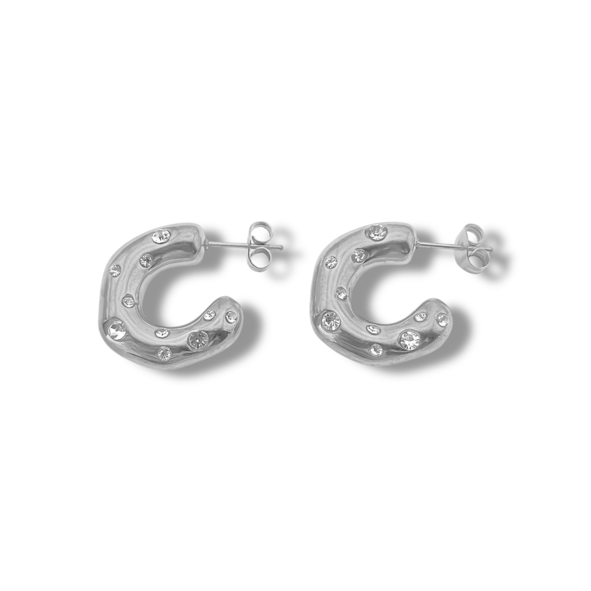 CC Hoop Earrings – Gold