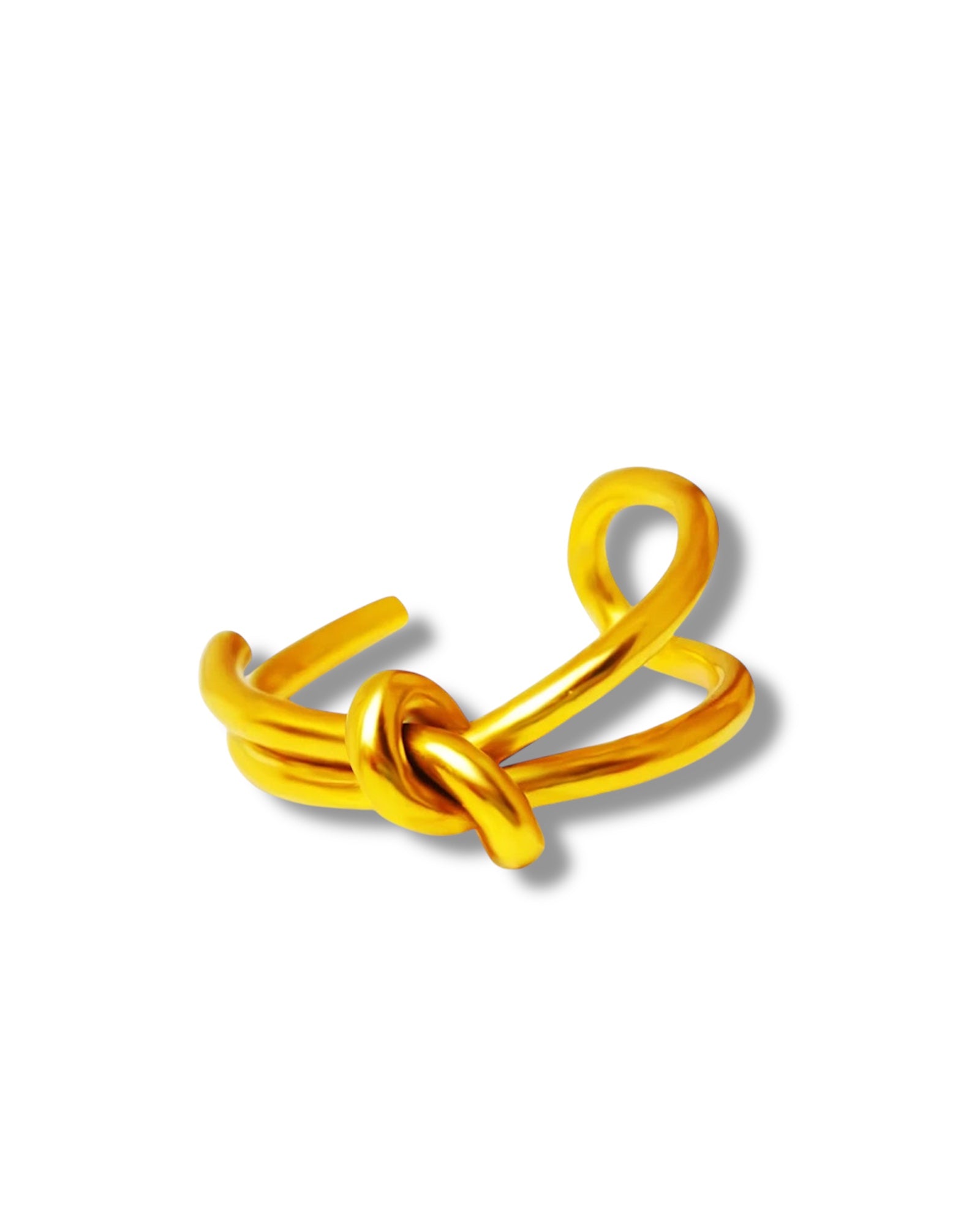 Braided Twist Ring – Gold