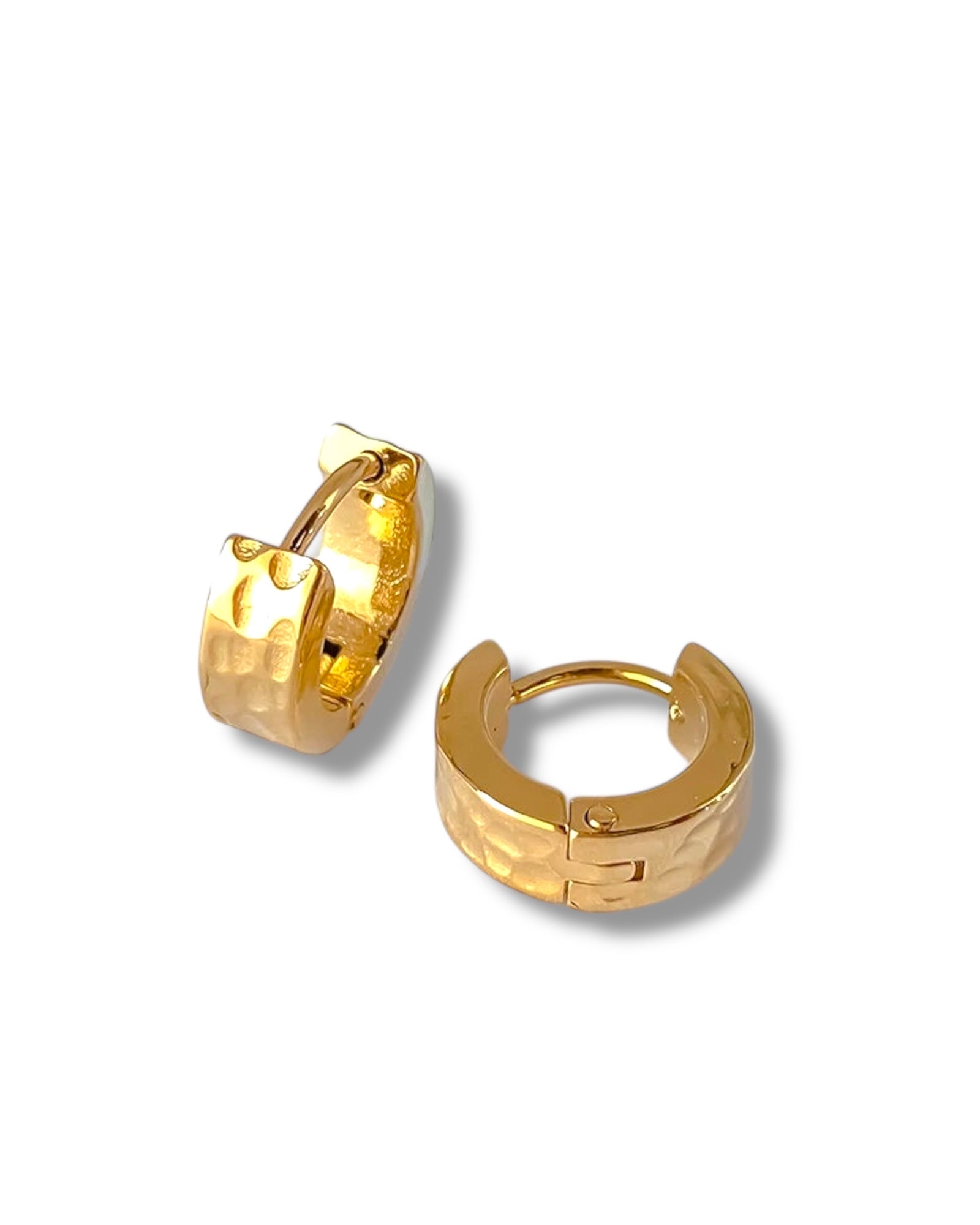 Classic Round Stud Earrings – Gold