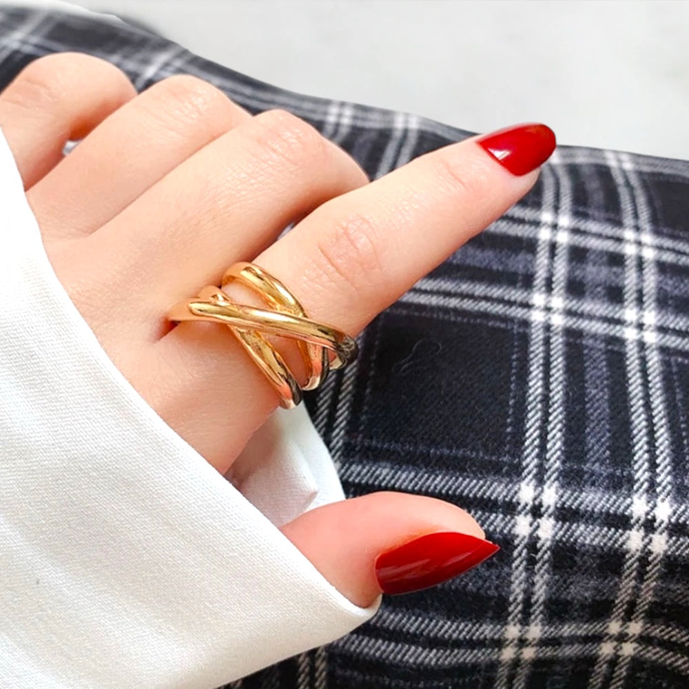 Wide Band Ring - Gold