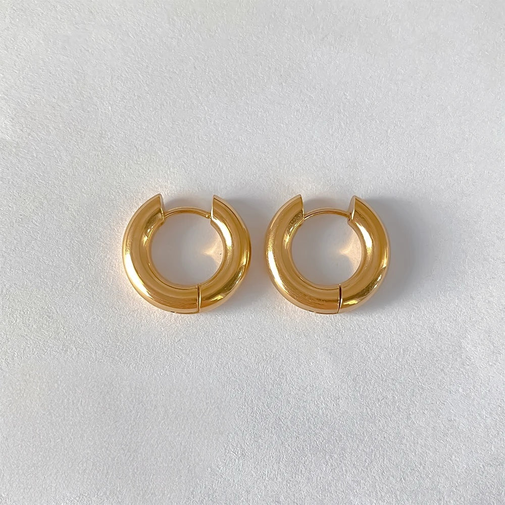 Huggie Hoop Earrings – Gold
