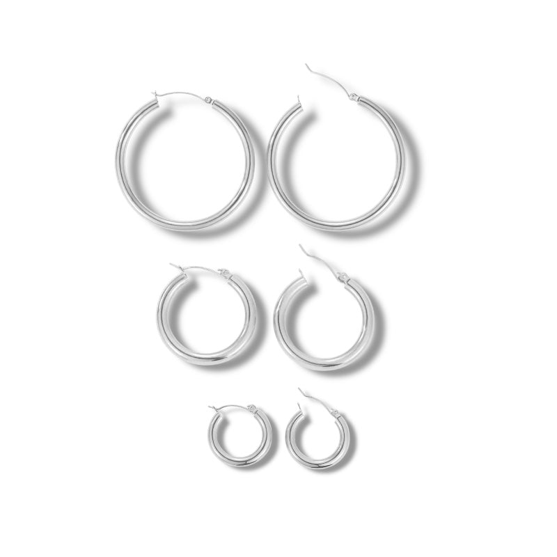 3Pc Hoop Earring Set - Gold