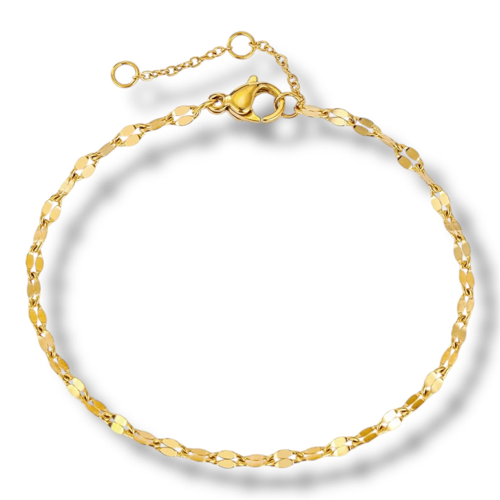 Adjustable Dainty Bracelet- Gold