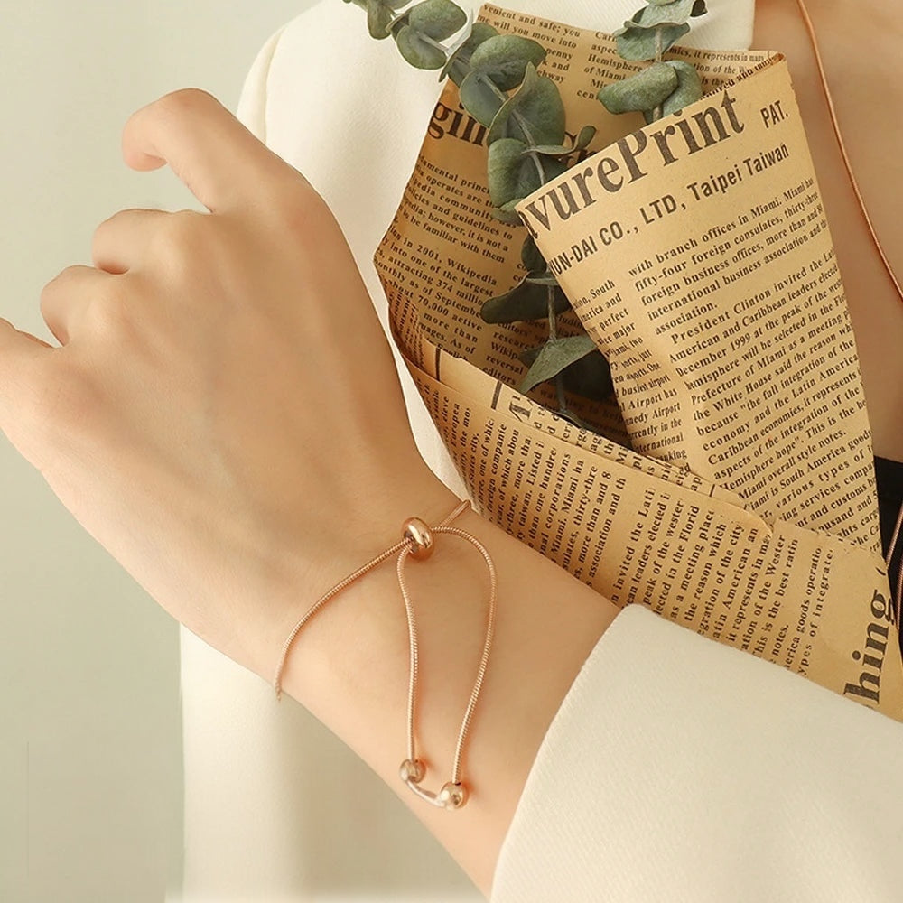 Adjustable Snake Bracelet - Gold