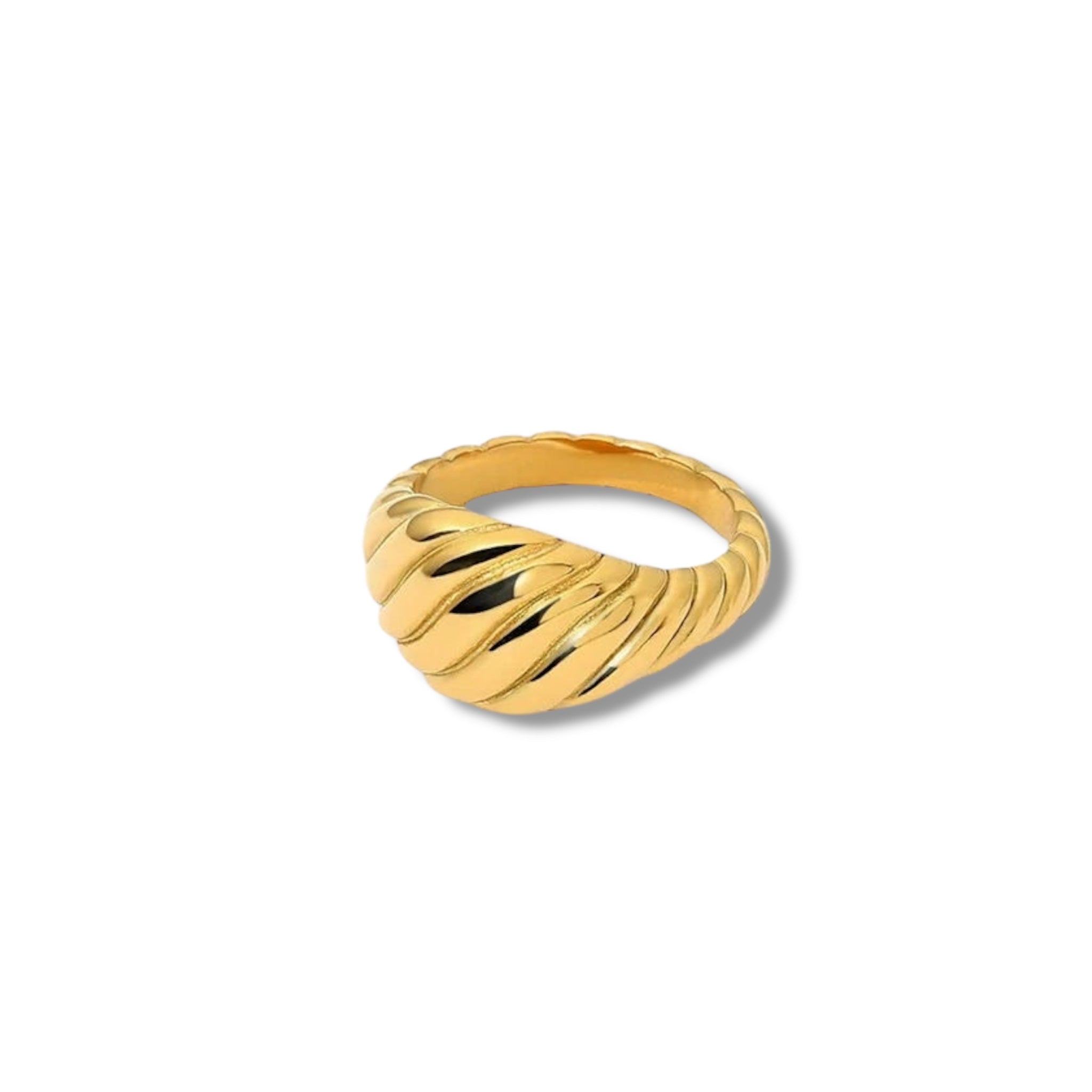 Croissant Band Ring - Gold