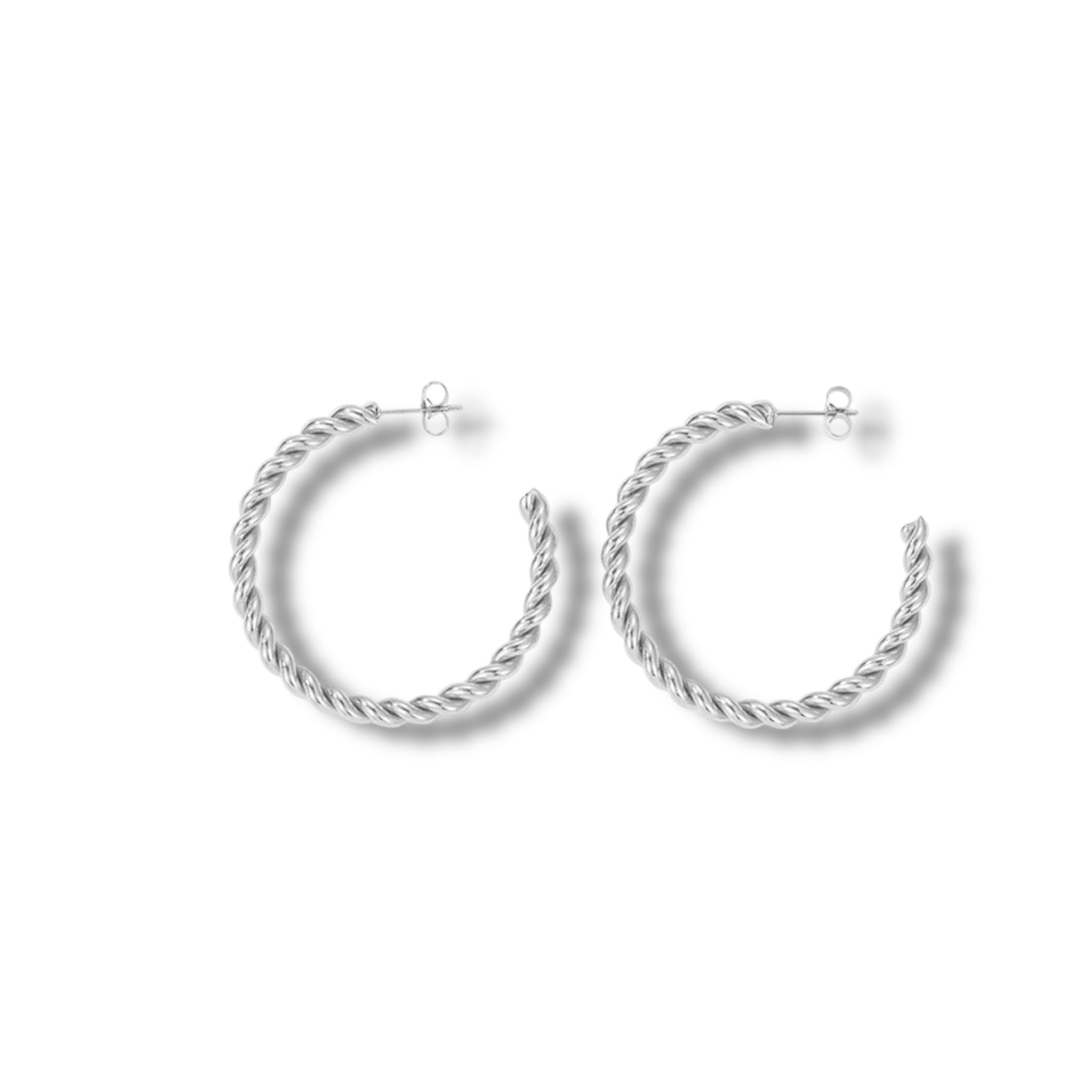 Vintage Spiral Earrings - Gold