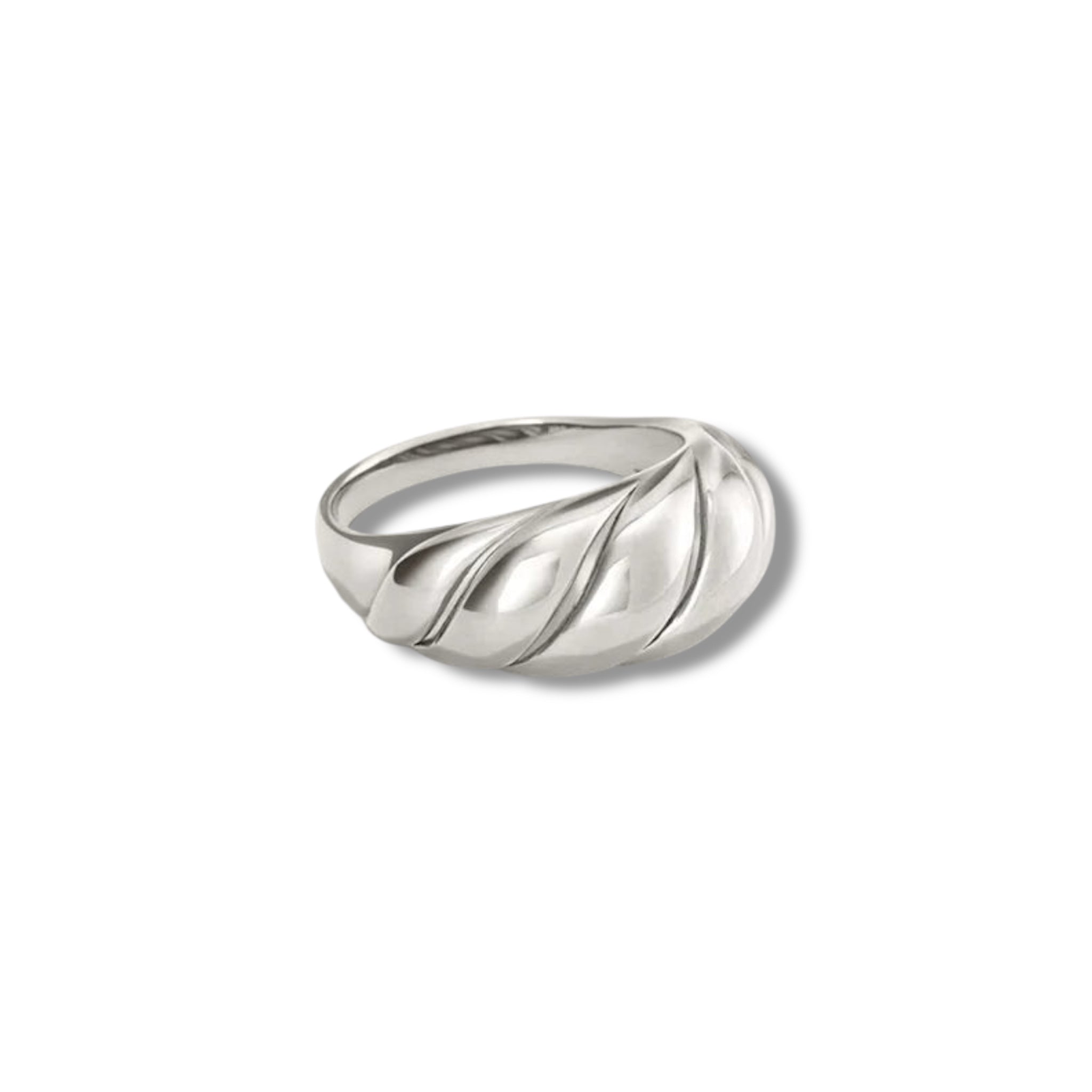 Classic Croissant Dome Ring - Gold