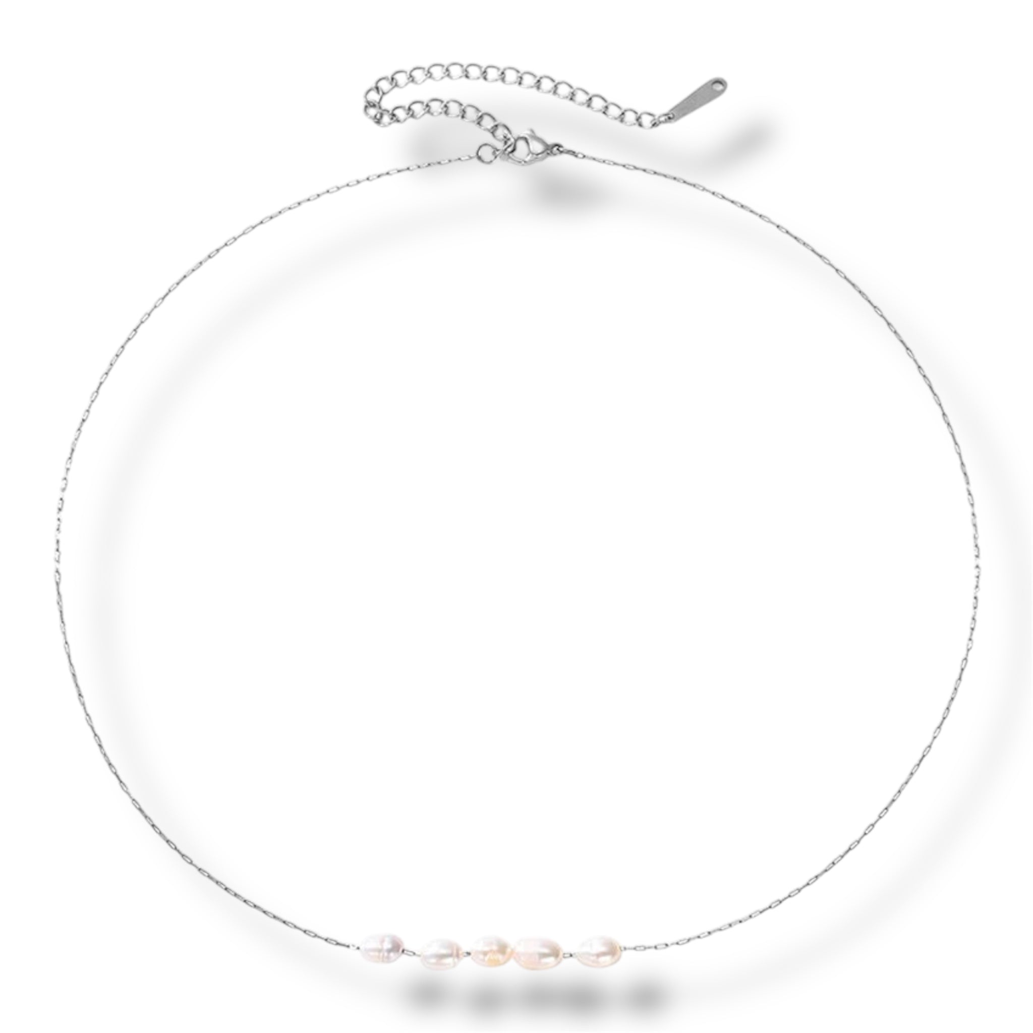 Minimalist Pearl Necklace - Gold