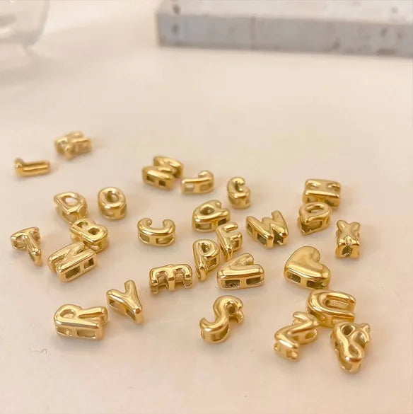 Bubble Name Necklace - Gold