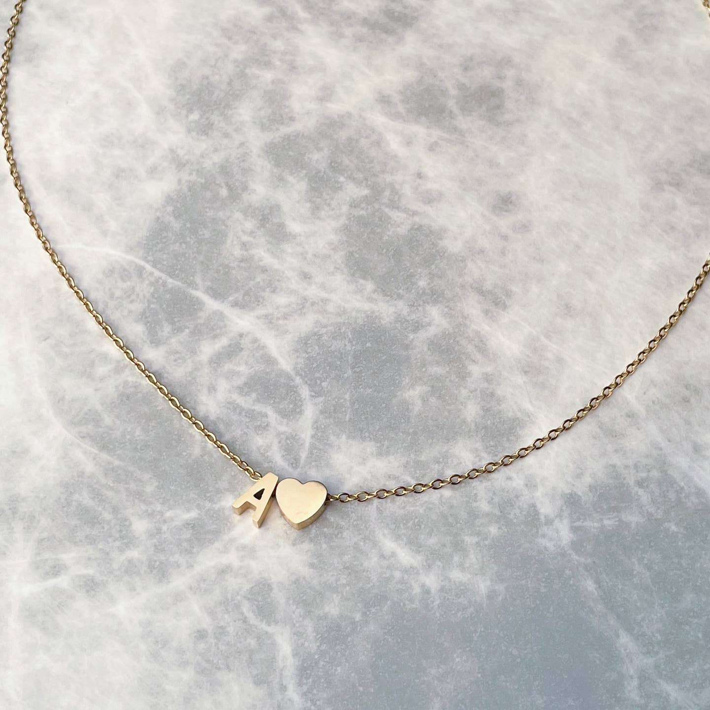 Dainty Initial DIY Necklace - Gold