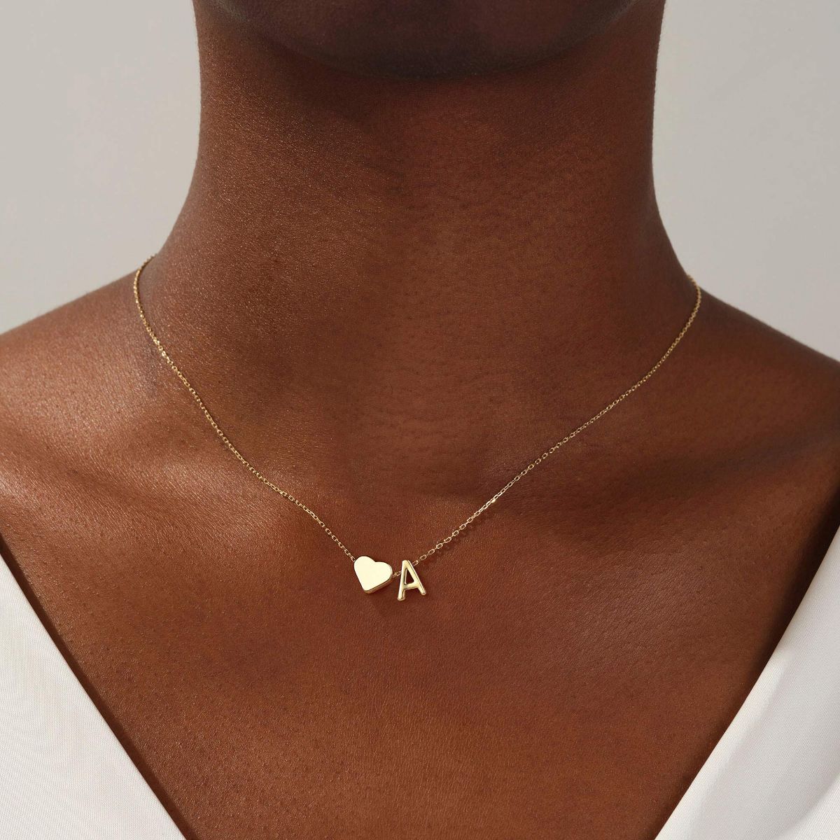 Dainty Initial DIY Necklace - Gold
