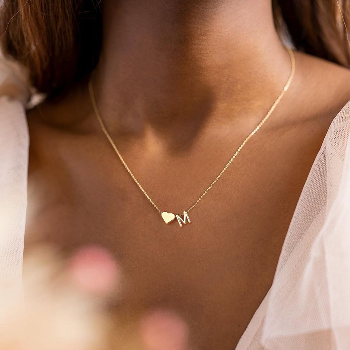 Dainty Initial DIY Necklace - Gold