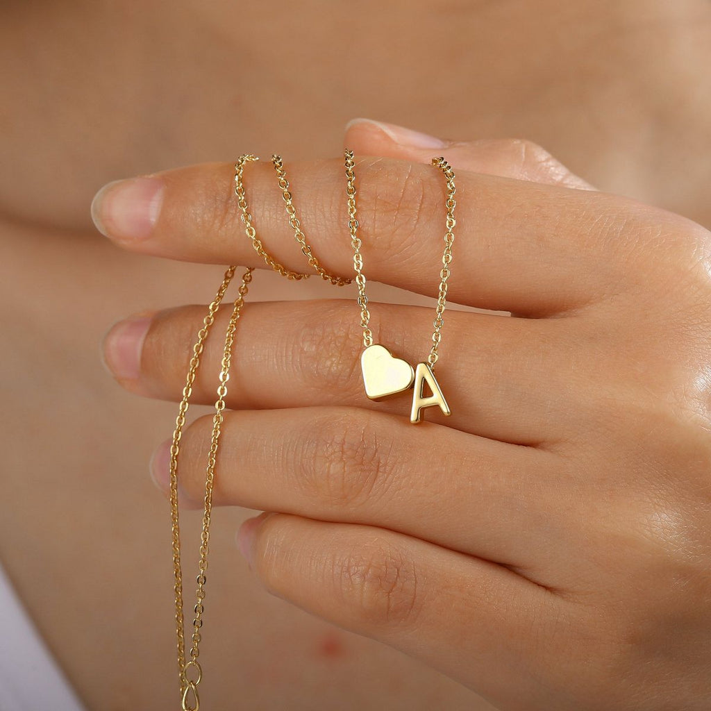 Dainty Initial DIY Necklace - Gold