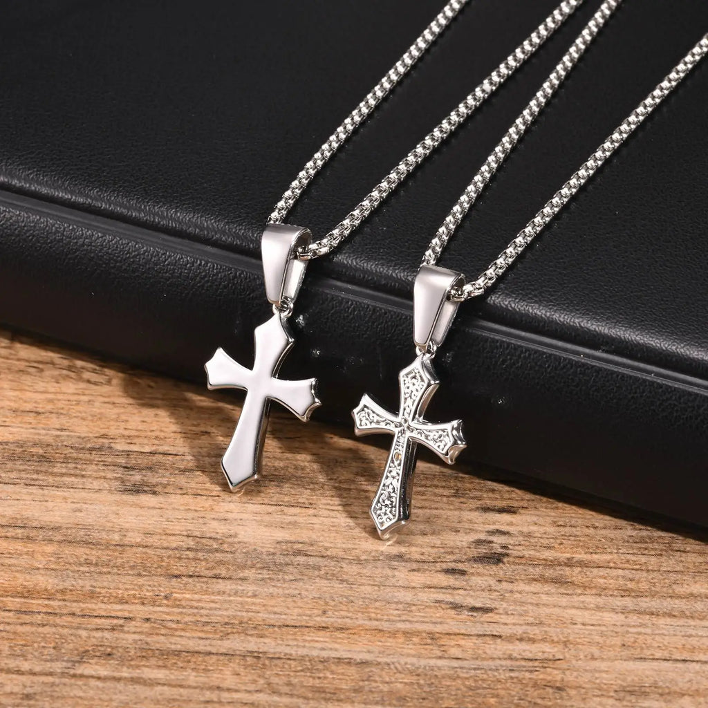 Cross Pendant Necklace - Gold - BRAVAN Cross Pendant Necklace - Gold  (Store description)