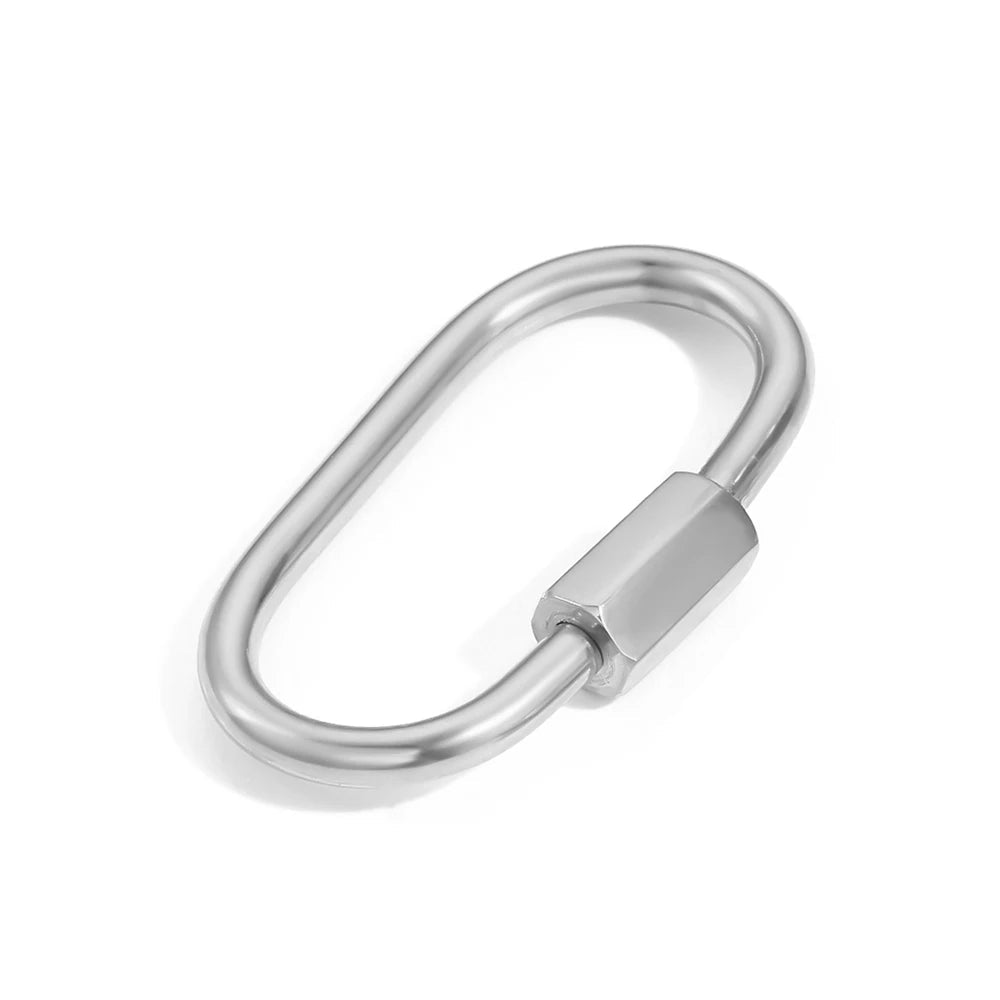 Carabiner Lock Pendant - Gold