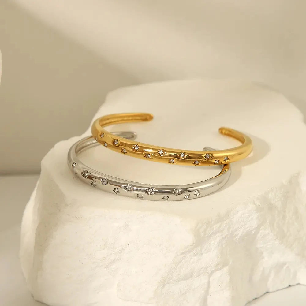 Titanium Cuff Bracelet - Gold