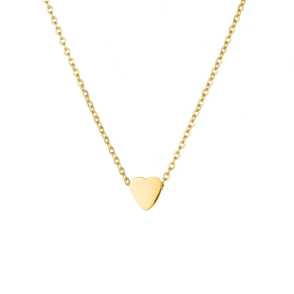 “Whisper of Love” Heart Choker - Gold