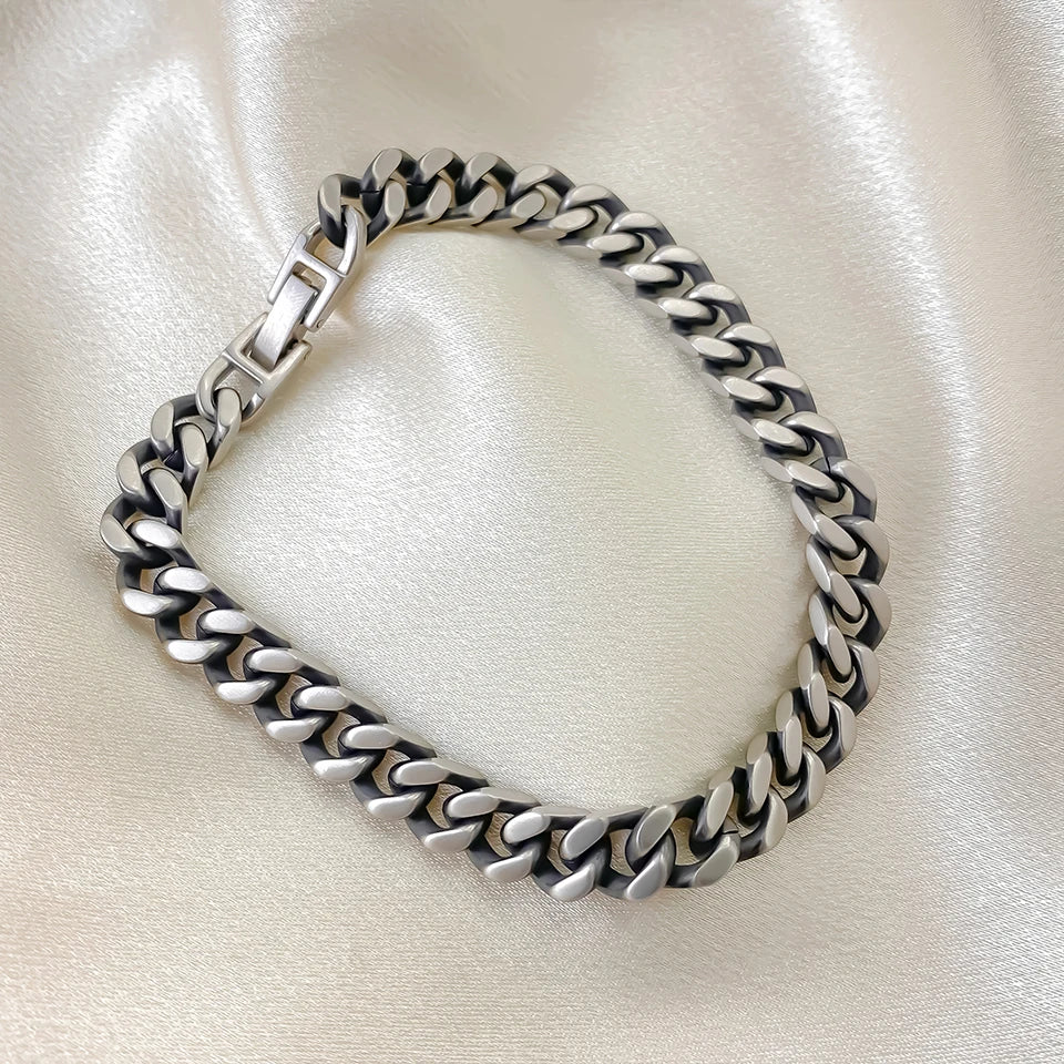 Heavy Cuban Bracelet 9MM - Silver