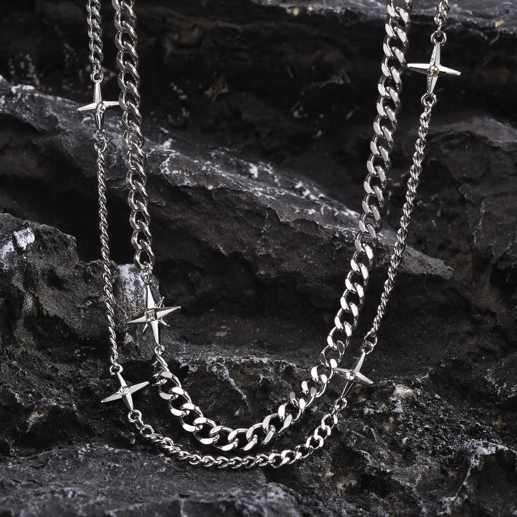 Star Necklace - Silver - BRAVAN Star Necklace - Silver  (Store description)