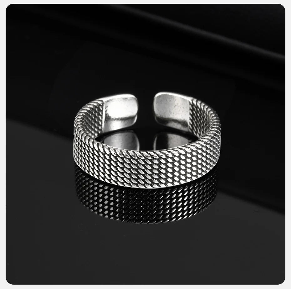 Woven Ring - Silver - BRAVAN Woven Ring - Silver  (Store description)