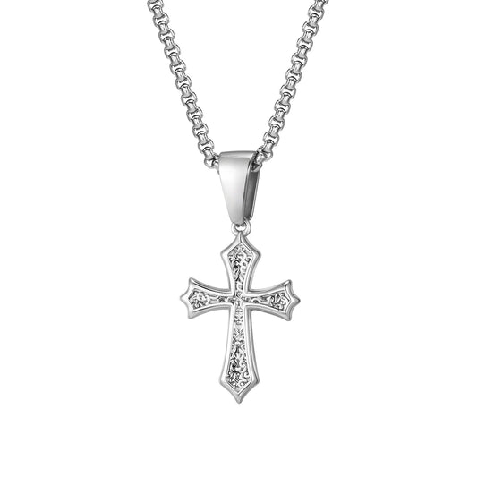Cross Pendant Necklace - Gold - BRAVAN Cross Pendant Necklace - Gold  (Store description)