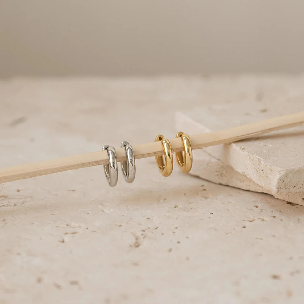 Huggie Hoop Earrings – Gold