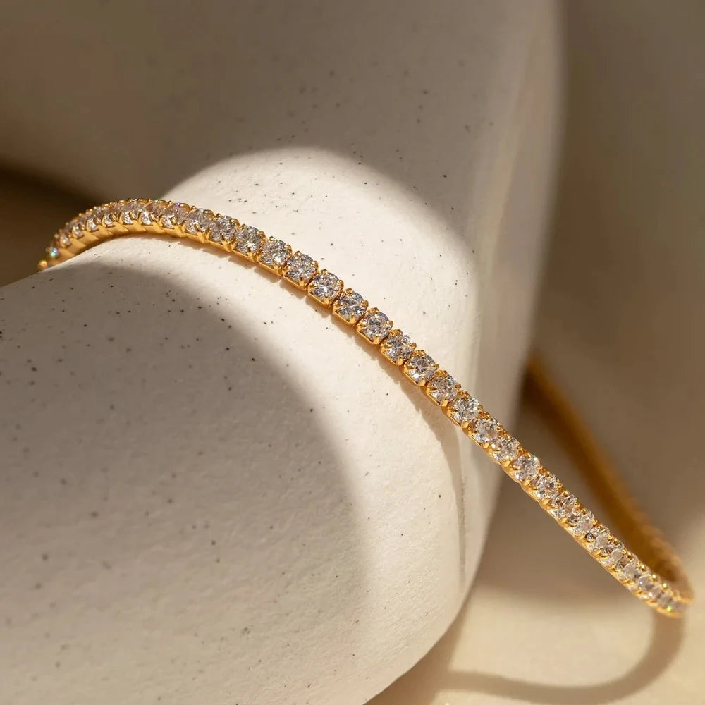 Zirconia Bracelet - Gold
