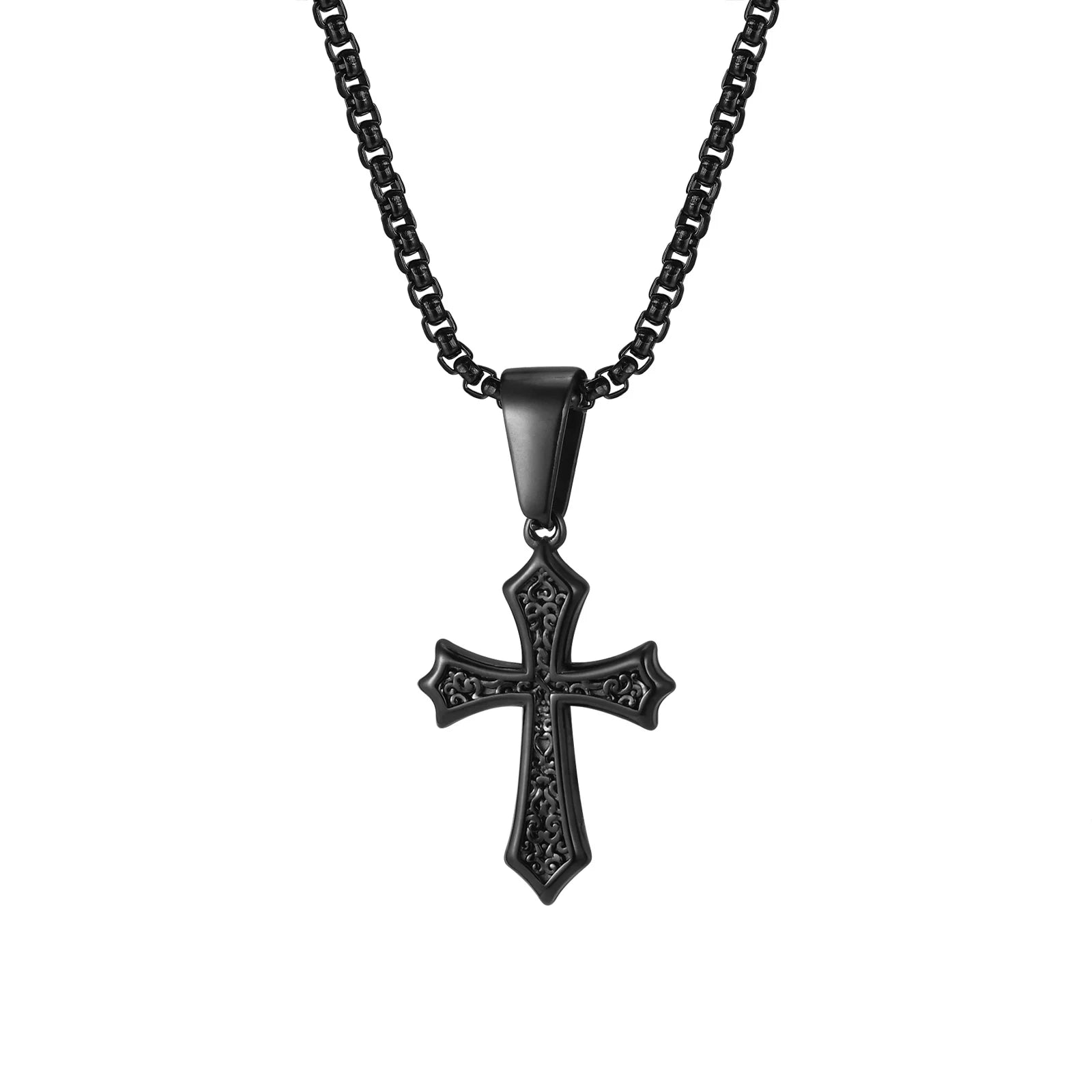 Cross Pendant Necklace - Gold - BRAVAN Cross Pendant Necklace - Gold  (Store description)