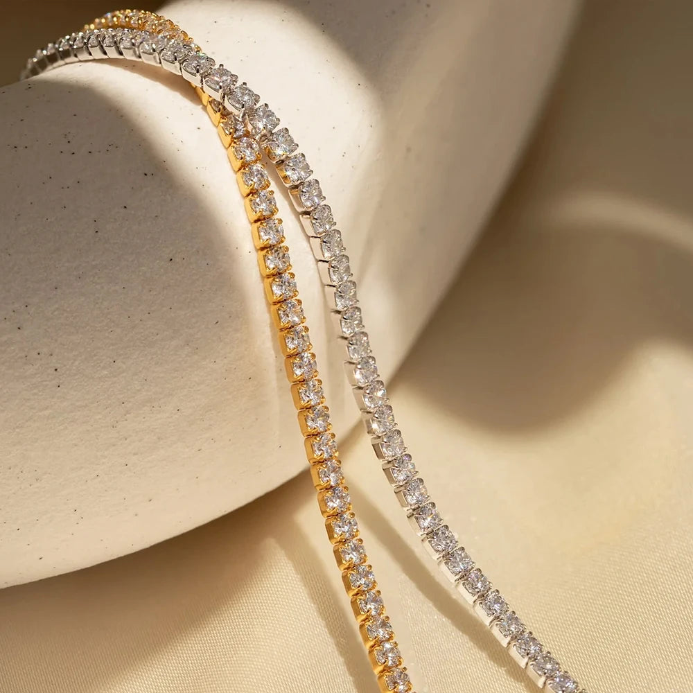 Zirconia Bracelet - Gold