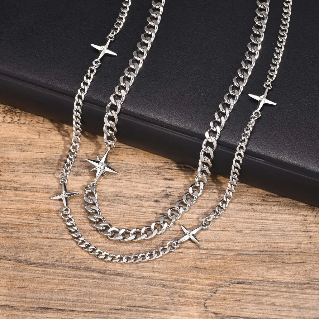Star Necklace - Silver - BRAVAN Star Necklace - Silver  (Store description)